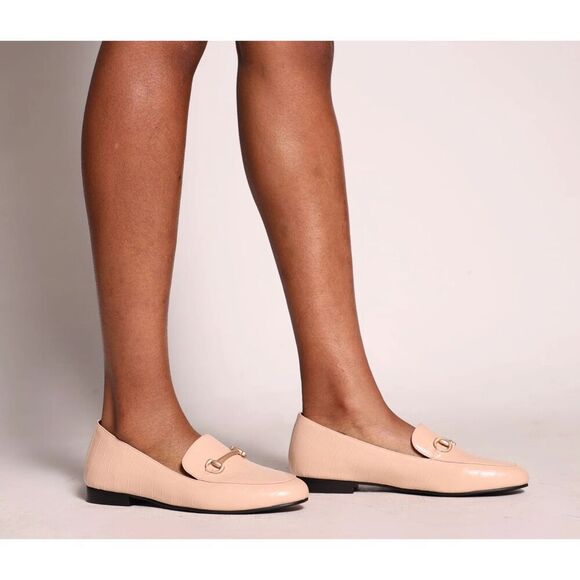 Vaila Reese Crocodile Texture Loafers Creamer Sz 10 Office Elegance - Picture 3 of 14